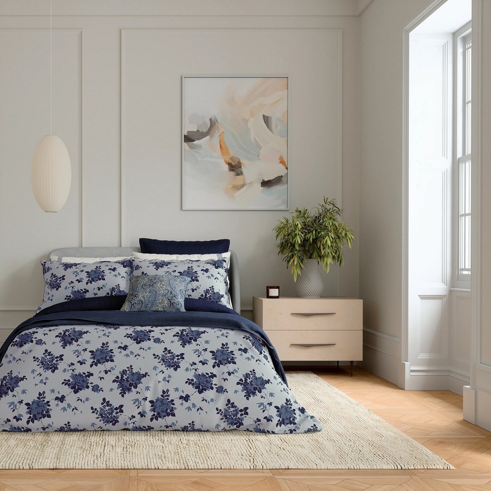 Freya Bedding by Bedeck of Belfast in Midnight Blue